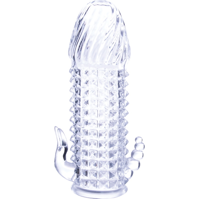 Набор из 2 прозрачных насадок на член Seductive Tickler Sleeves Set. Фотография 3.