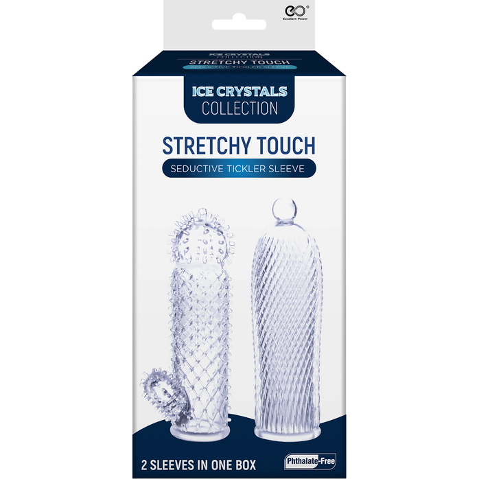 Набор из 2 прозрачных насадок на член Seductive Tickler Sleeves. Фотография 4.
