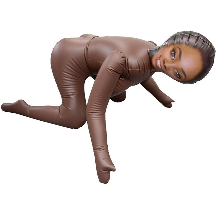 Темнокожая надувная секс-кукла. Фотография 3.