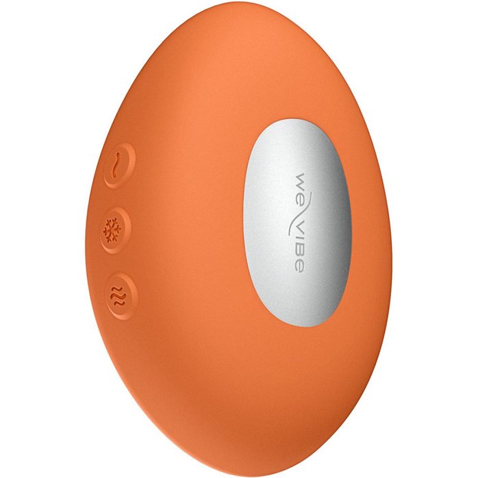 Оранжевый вибратор We-Vibe Temp для температурных игр. Фотография 2.