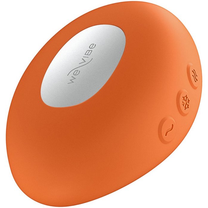 Оранжевый вибратор We-Vibe Temp для температурных игр. Фотография 4.