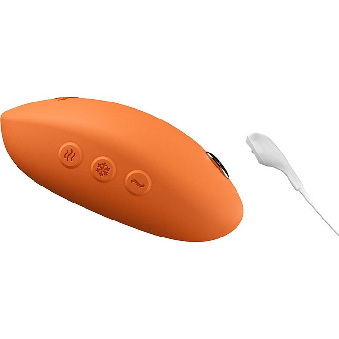 Оранжевый вибратор We-Vibe Temp для температурных игр. Фотография 5.