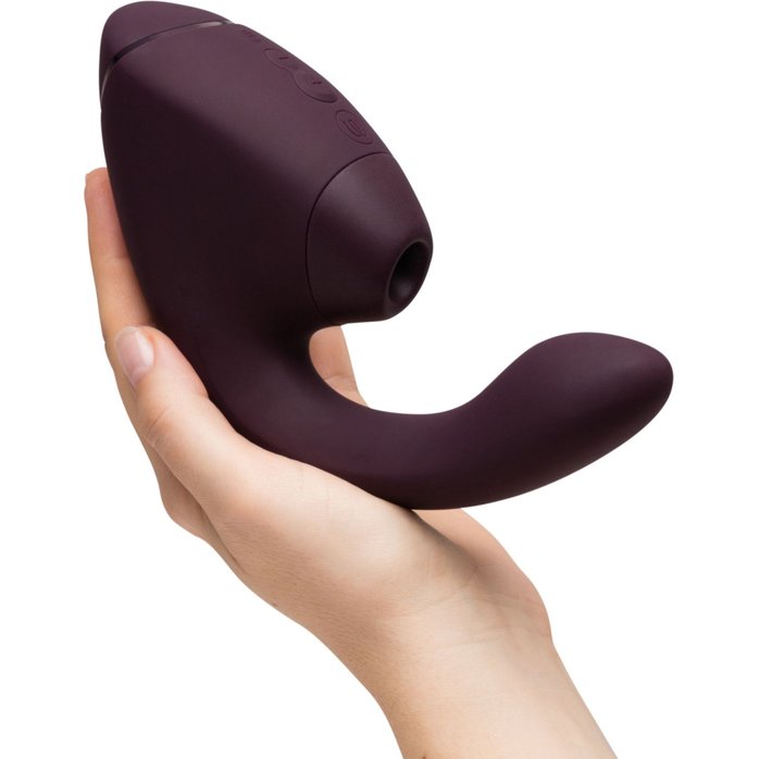 Сливовый двойной стимулятор Womanizer Next Duo. Фотография 5.