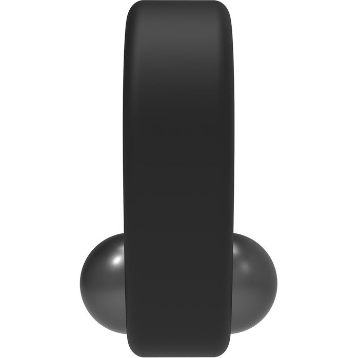 Черное эрекционное кольцо Cockring Single Weight - Ramrod. Фотография 4.