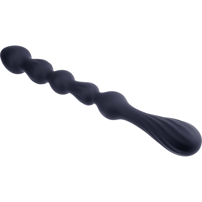 Черная анальная цепочка Hunter Beads - 26,7 см. Фотография 2.