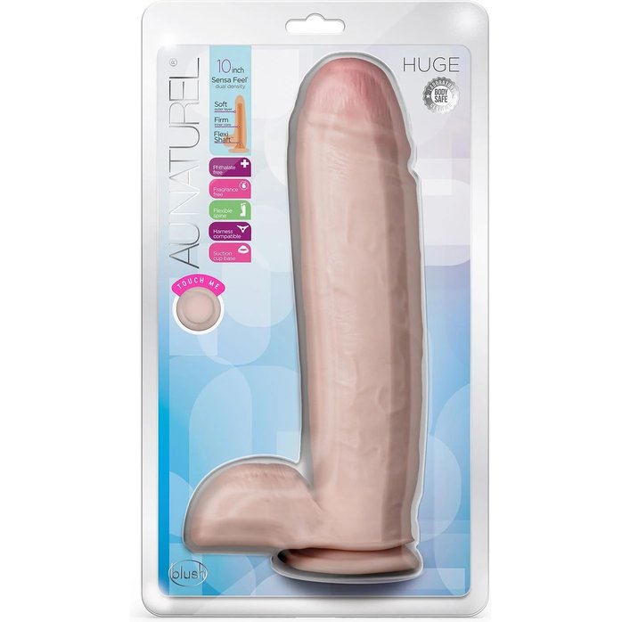 Телесный фаллоимитатор-реалистик Huge - 26,6 см - Au Naturel. Фотография 3.