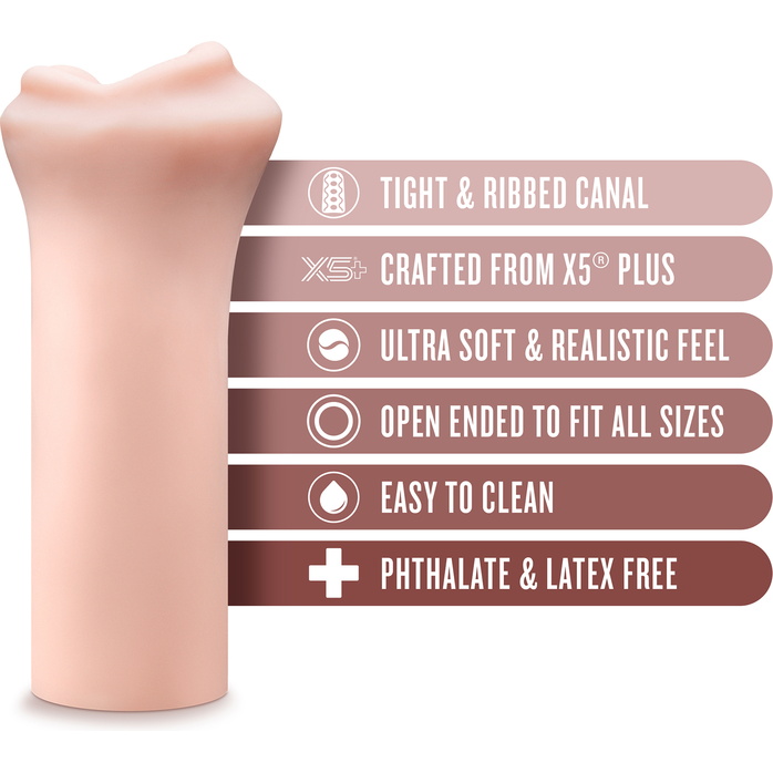 Телесный мастурбатор-ротик Candi - Enlust. Фотография 6.