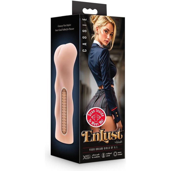 Телесный мастурбатор-анус Cassie - Enlust. Фотография 4.