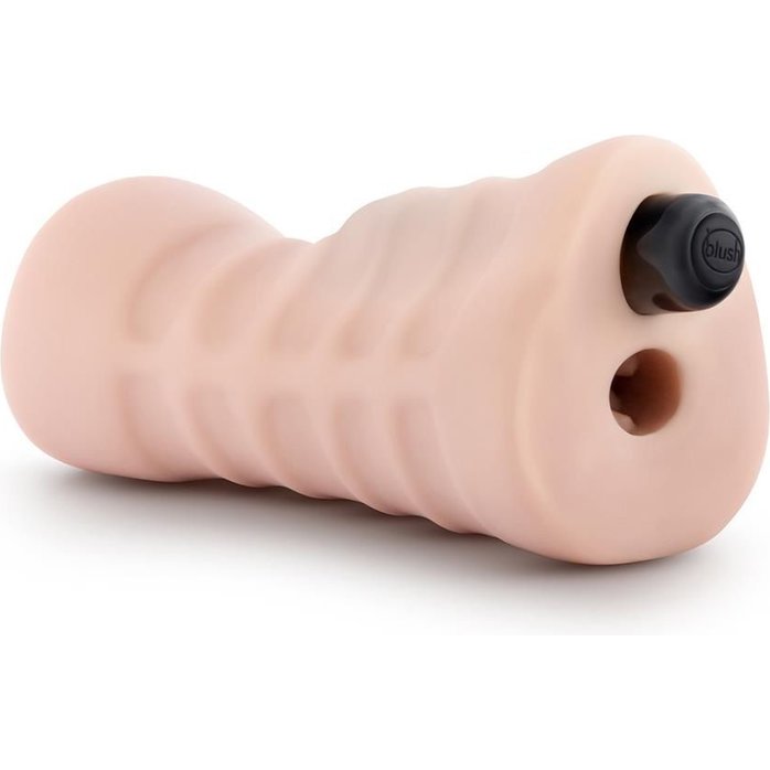 Телесный мастурбатор-ротик Nicole Vibrating Masturbator - Enlust. Фотография 3.