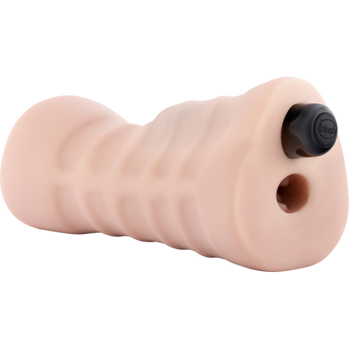 Телесный мастурбатор-ротик Nicole Vibrating Masturbator - Enlust. Фотография 5.