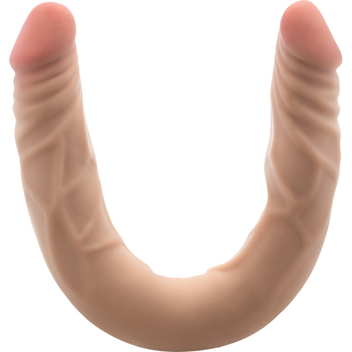 Телесный двусторонний фаллоимитатор 14 Inch Double Dong - 35,6 см - Dr. Skin Plus. Фотография 3.
