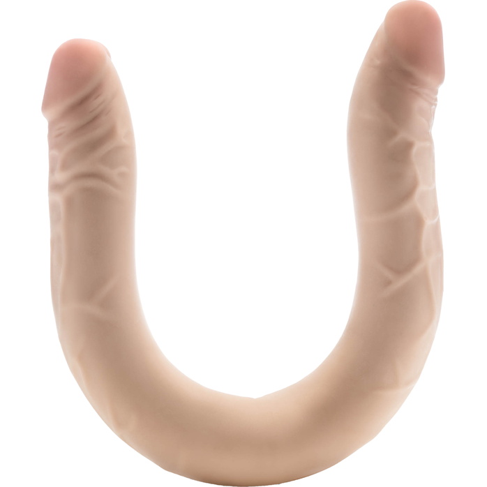 Телесный двусторонний фаллоимитатор 16.5 Inch Double Dong - 41,9 см - Dr. Skin Plus. Фотография 3.