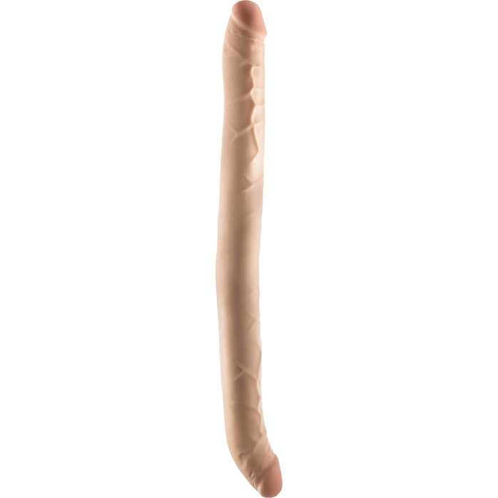 Телесный двусторонний фаллоимитатор 16.5 Inch Double Dong - 41,9 см - Dr. Skin Plus. Фотография 4.