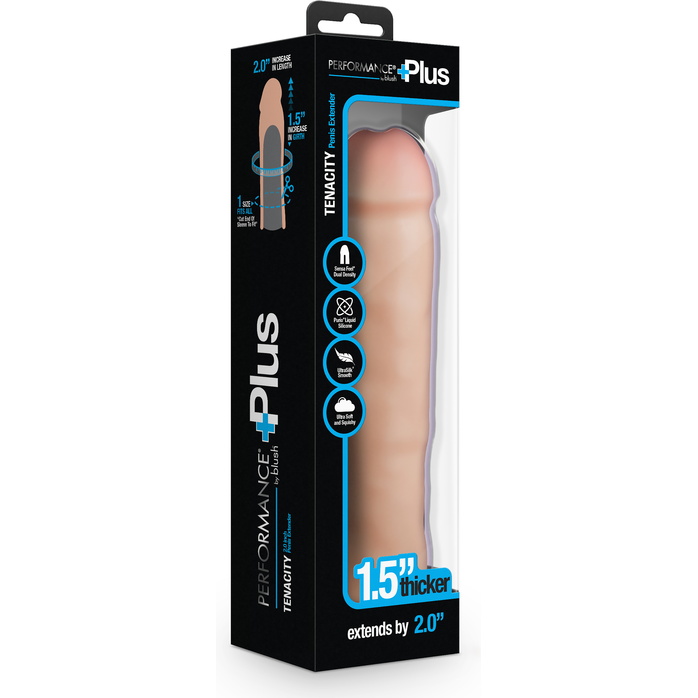Телесная насадка-удлинитель Tenacity - 21,6 см - Performance Plus. Фотография 2.