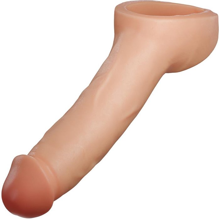 Телесная насадка-удлинитель Thrive 8.75 Inch Realistic Penis Extender Sleeve - 22,2 см - Performance Plus. Фотография 4.