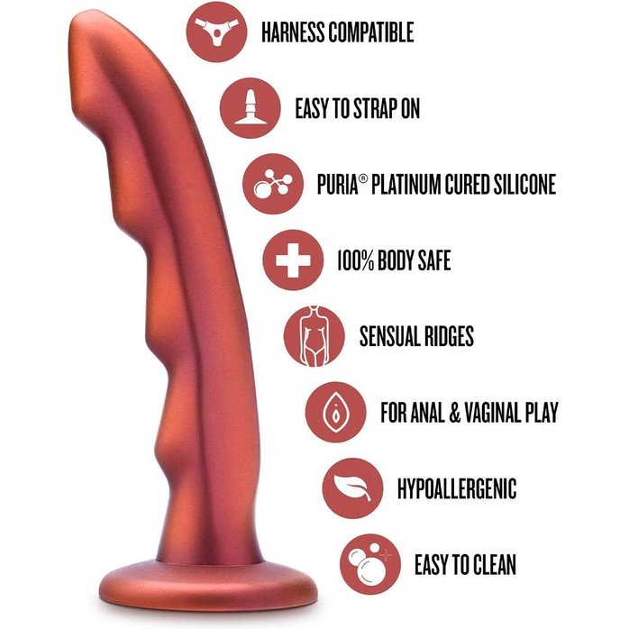 Красная насадка-фаллоимитатор Jealousy 7 Inch Pegging Dildo - 17,8 см - Temptasia. Фотография 5.