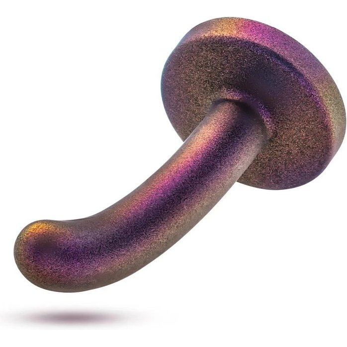 Фиолетовая насадка с гладкой поверхностью Surrender 4.75 Inch Beginner Pegging Dildo - 12 см - Temptasia. Фотография 3.