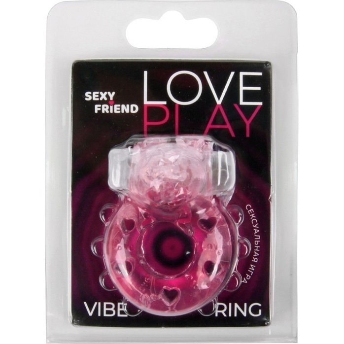 Розовое эрекционное виброкольцо в форме зайчика - SEXY FRIEND СЕКСУАЛЬНАЯ ИГРА. Фотография 3.