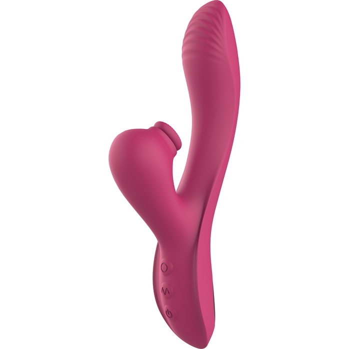Розовый вибратор-кролик Dual G-Spot Vibe - 22,5 см - Essentials