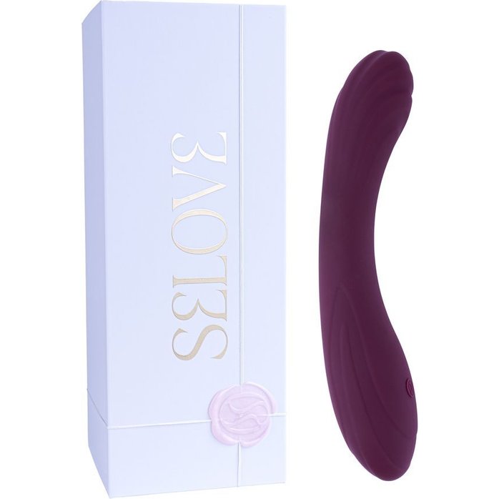 Фиолетовый вибратор Selove CurveRush для симуляции точки G - 20,3 см