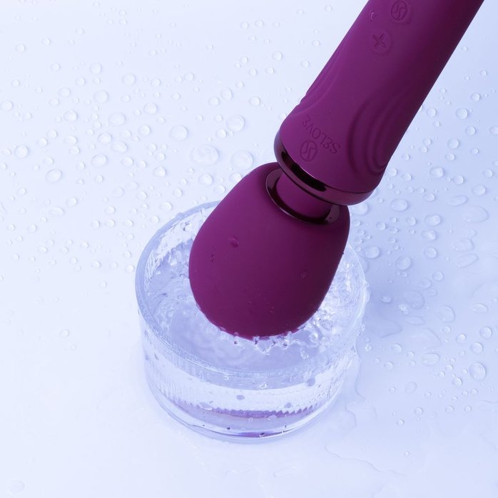 Фиолетовый wand-вибратор Selove Vela. Фотография 3.