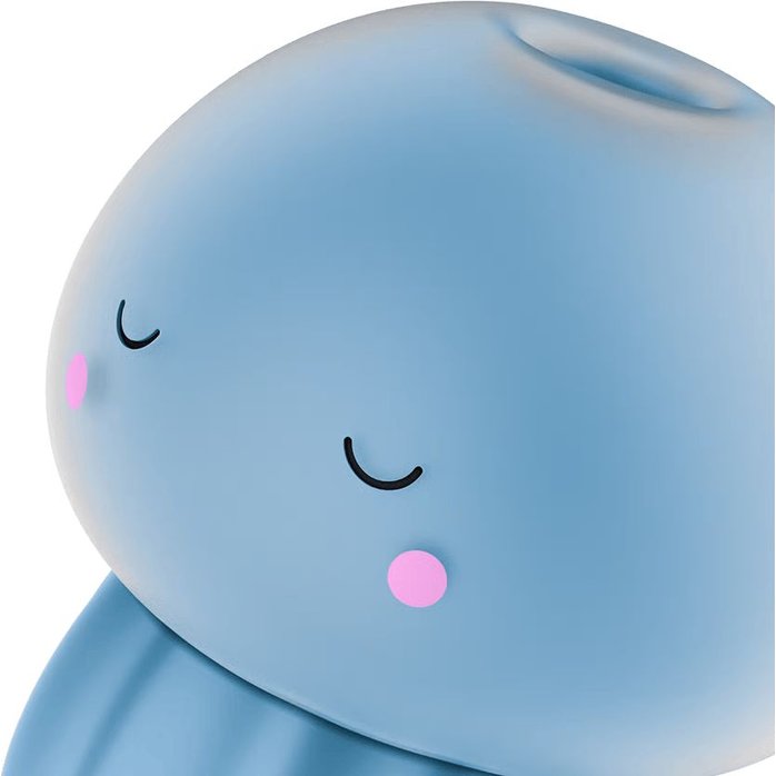 Голубой вакуумный стимулятор клитора в форме медузы Satisfyer Jelly-cious. Фотография 2.