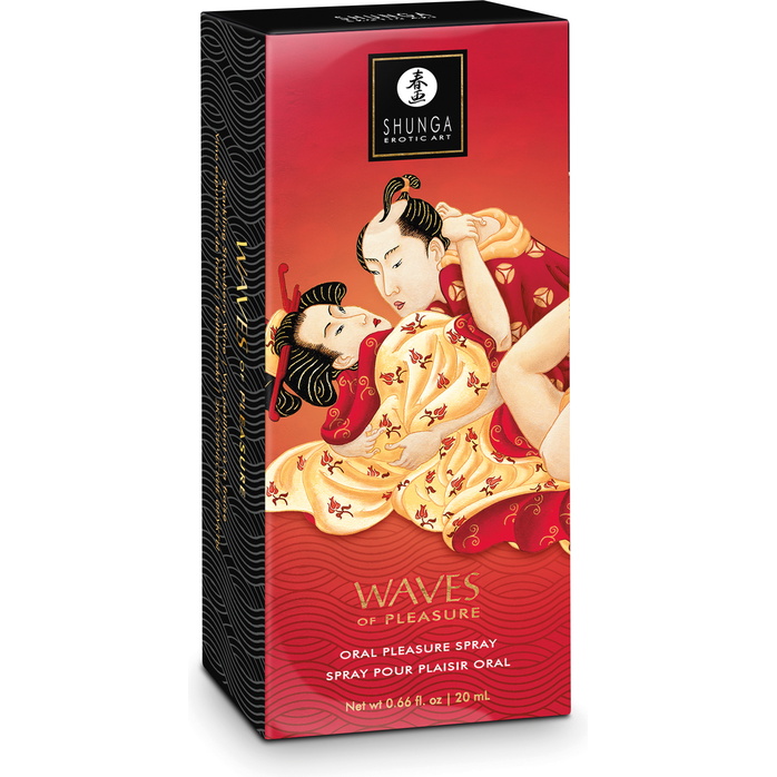 Оральный спрей Waves of Pleasure с ароматом клубники и шампанского - 20 мл. Фотография 4.