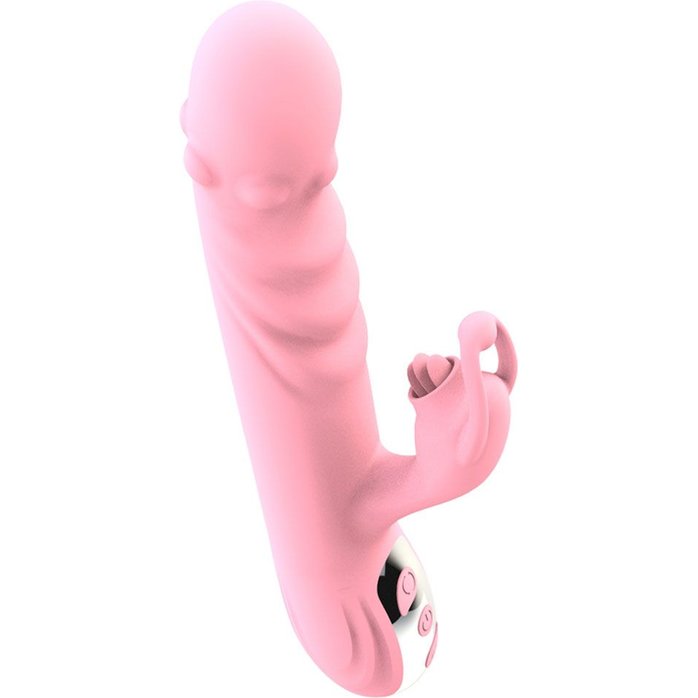 Розовый вибратор-кролик Ava - 21,9 см. Фотография 2.