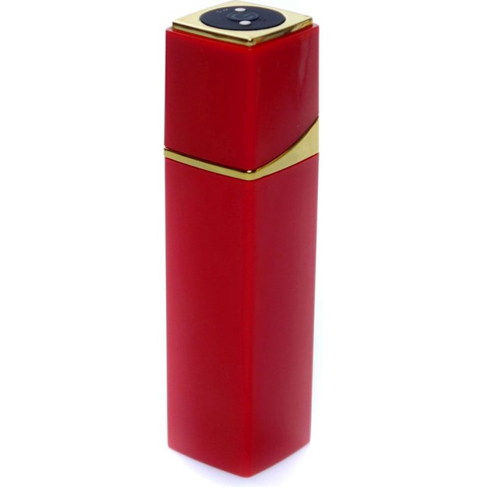 Красный мини-вибратор в форме помады. Фотография 2.