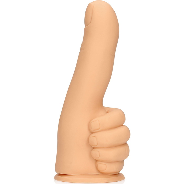 Телесный фаллоимитатор в форме пальца Thumbs Up - 17,2 см - S-line. Фотография 5.