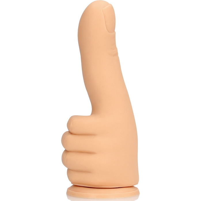 Телесный фаллоимитатор в форме пальца Thumbs Up - 17,2 см - S-line. Фотография 7.
