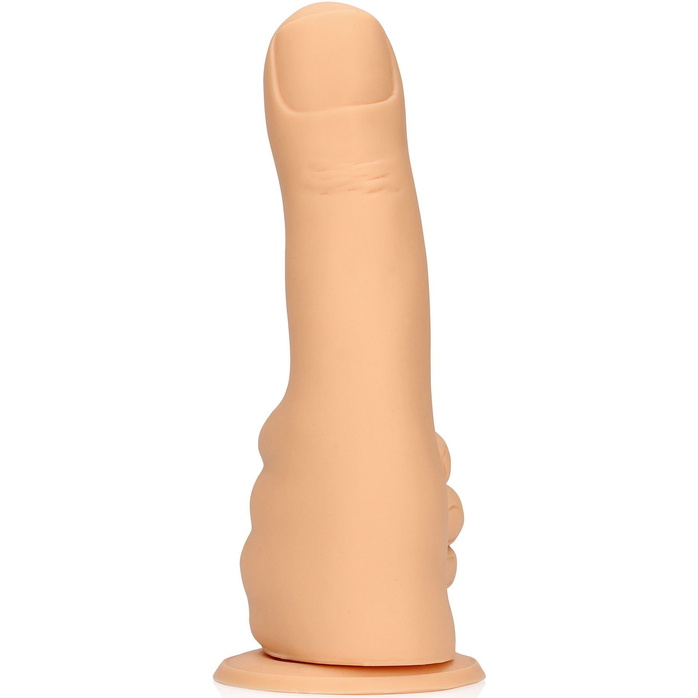 Телесный фаллоимитатор в форме пальца Thumbs Up - 17,2 см - S-line. Фотография 8.