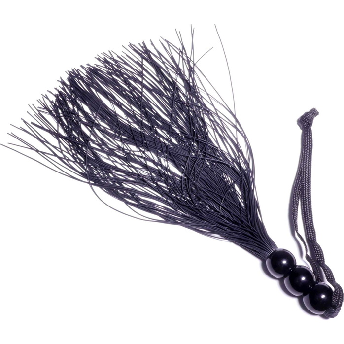 Черная силиконовая плетка - 25,4 см. Фотография 6.