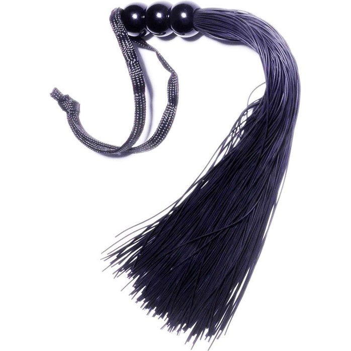 Черная силиконовая плетка - 25,4 см