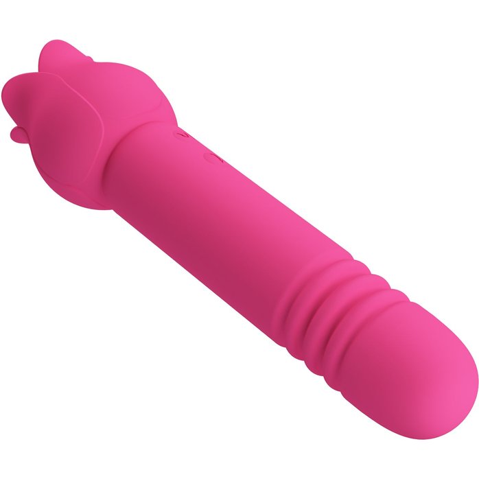 Розовый двусторонний вибратор Chaley - Pretty Love. Фотография 5.
