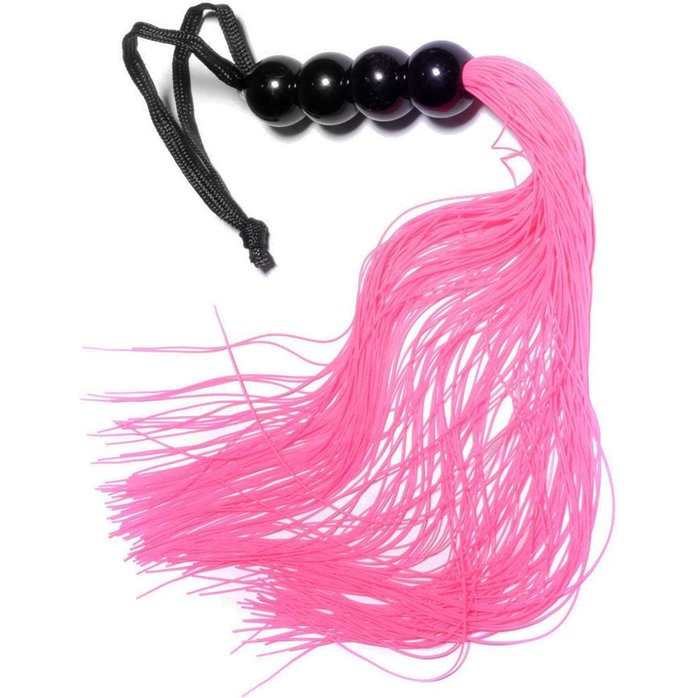 Розовая силиконовая плеть - 35,5 см. Фотография 2.