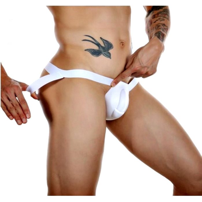 Мужской пуш-ап вкладыш белого цвета. Фотография 4.