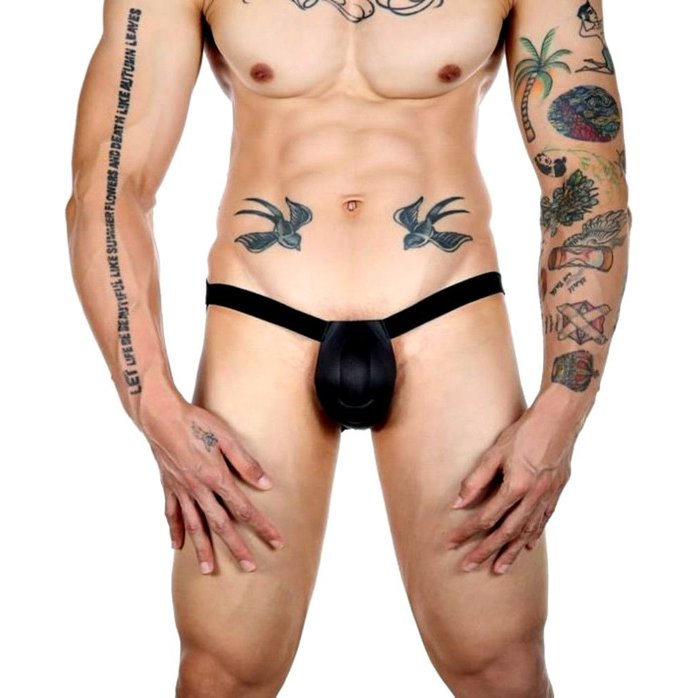 Мужской пуш-ап вкладыш черного цвета