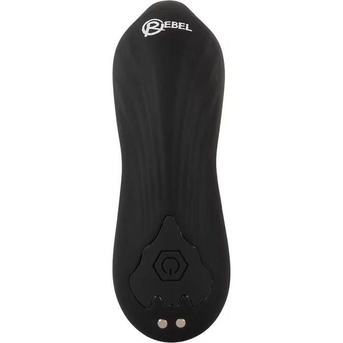 Черная анальная пробка с вибрацией, вращением и пультом ДУ RC Butt Plug with 2 Functions - You2Toys. Фотография 6.