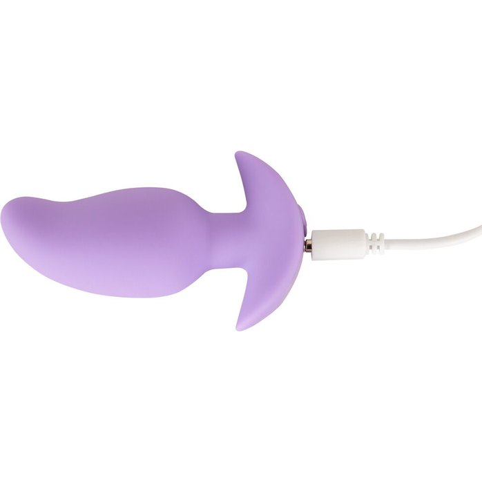 Сиреневая анальная пробка с вибрацией Cuties Vibrating Mini Butt Plug - 8 см - Cuties. Фотография 7.