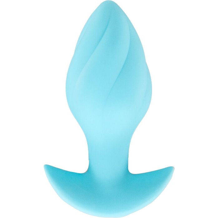 Голубая анальная пробка с вибрацией Cuties Vibrating Mini Butt Plug - 8 см - Cuties