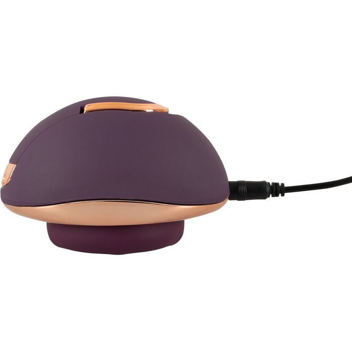 Фиолетовый вращающийся массажёр для вульвы Rotating Vulva Massager - Belou. Фотография 9.