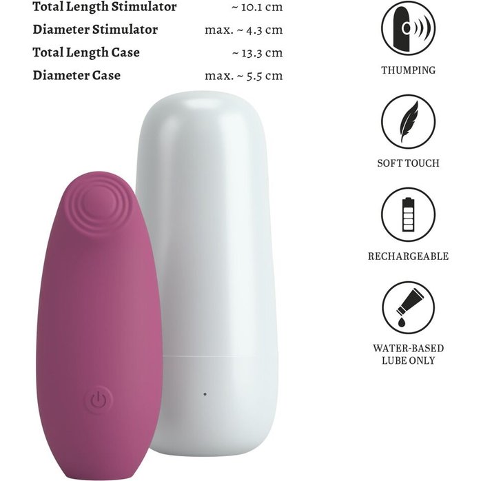 Клиторальный стимулятор OMINO Thumping Stimulator с зарядным кейсом - Beau coeur. Фотография 12.