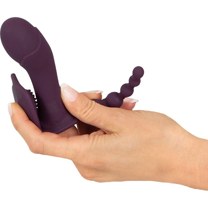 Фиолетовый вибратор для ношения в трусиках ARIVA RC Panty Vibrator - Beau coeur. Фотография 11.