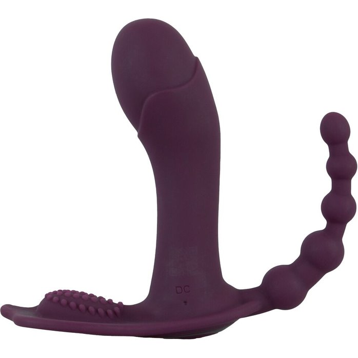 Фиолетовый вибратор для ношения в трусиках ARIVA RC Panty Vibrator - Beau coeur