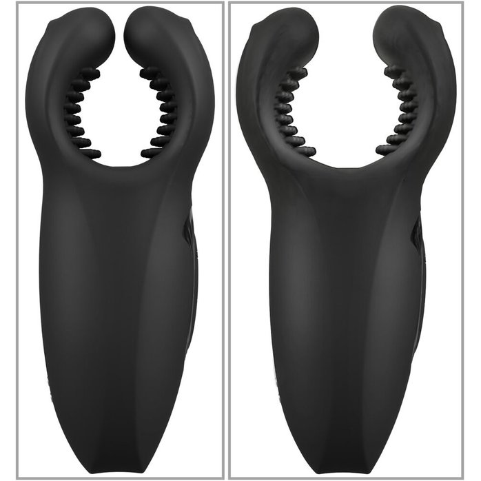 Мужской вибратор-стимулятор Man Wand with Vibration and Moving Wings - Rebel. Фотография 4.