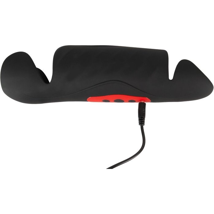 Черный вибромастурбатор с трехточечной стимуляцией Penis Trainer with 3 Point Stimulation - Rebel. Фотография 8.