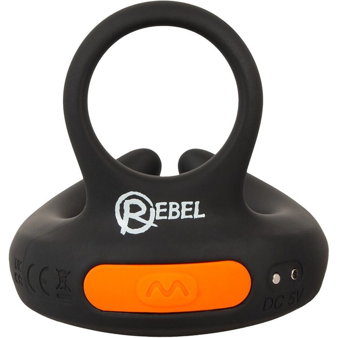 Черный вибростимулятор мошонки RC Scrotum Stimulator with Vibration - Rebel. Фотография 4.