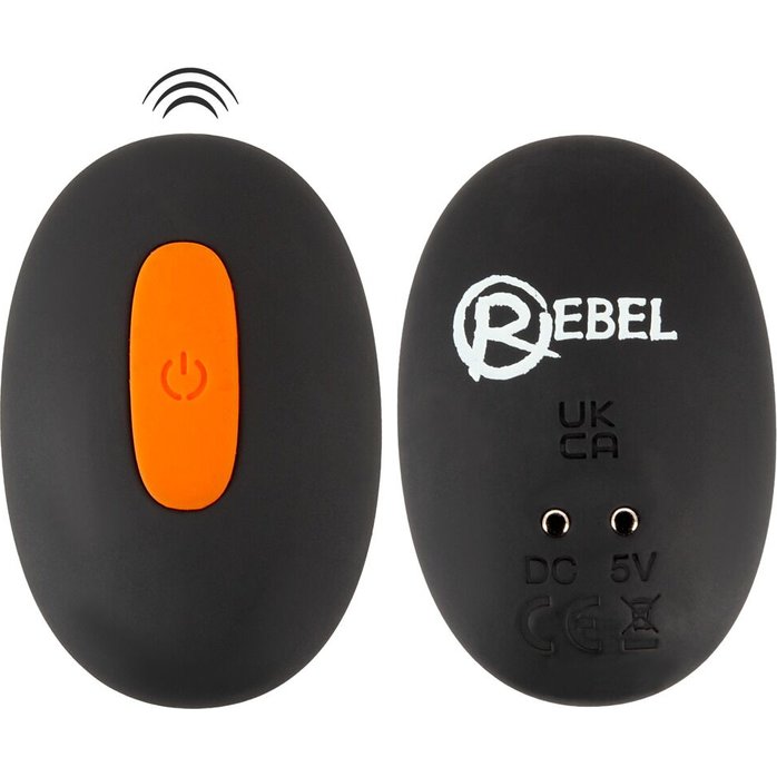 Черный вибростимулятор мошонки RC Scrotum Stimulator with Vibration - Rebel. Фотография 5.