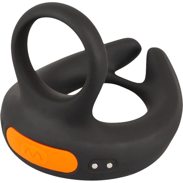 Черный вибростимулятор мошонки RC Scrotum Stimulator with Vibration - Rebel